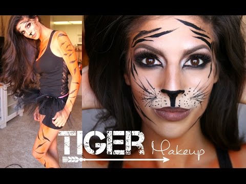 Tiger Makeup Tutorial + Outfit | Halloween 2014 - UCKMugoa0uHpjUuq14yOpagw