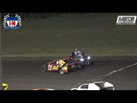 B-Mod Feature | I-90 Speedway | 7-3-2021 - dirt track racing video image