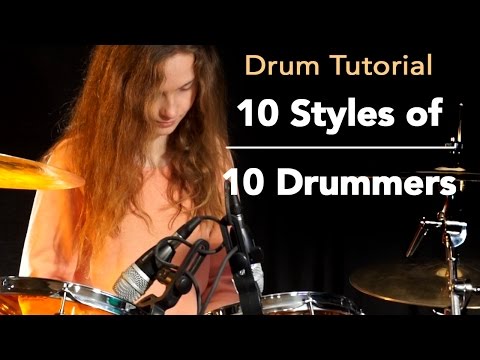 10 Styles of 10 popular Drummers; Tutorial by Sina - UCGn3-2LtsXHgtBIdl2Loozw