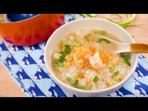 Thai Breakfast Rice Soup Recipe "Kao Tom" - Hot Thai Kitchen! ข้าวต้มกุ้ง - UC27C_HWo-UmKkdWGsRJZ8EA