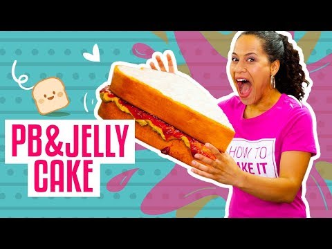 How To Make A MASSIVE PEANUT BUTTER & JELLY SANDWICH Out Of CAKE | Yolanda Gampp | How To Cake It - UCvM1hVcRJmVWDtATYarC0KA