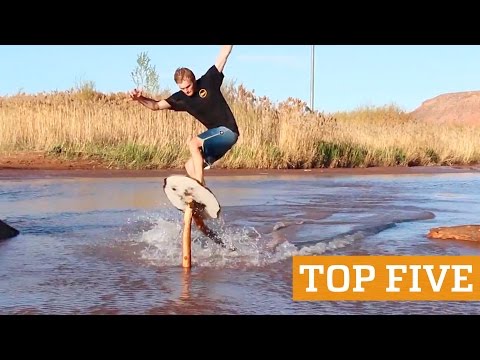 TOP FIVE: Extreme Rope Swing, Skimboarding & Flyboard | PEOPLE ARE AWESOME 2016 - UCIJ0lLcABPdYGp7pRMGccAQ