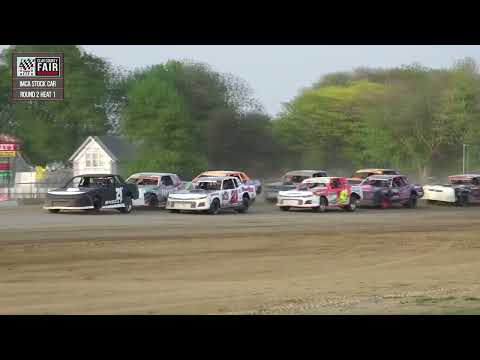 Stock Car Round 2 Heats | Clay County Fair Speedway | 5-21-2023 - dirt track racing video image