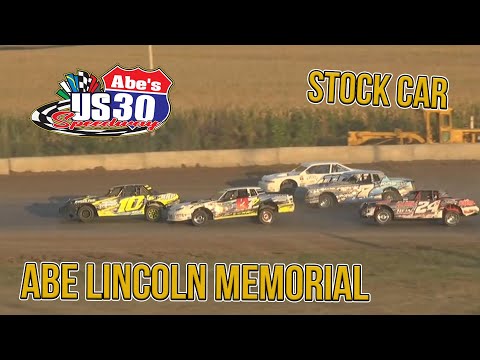Abe Lincoln Memorial | Stock Car | US 30 Speedway | 9-18-2021 - dirt track racing video image