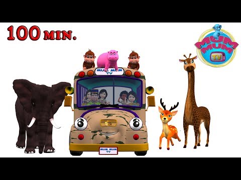 Wheels On The Bus Go Round And Round Songs for Children - Animal Sounds Song | Mum Mum TV - UC6nLzxV4OEvfvmT2bF3qvGA