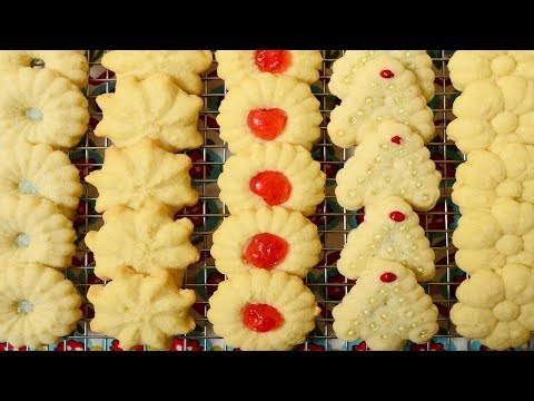 Spritz Cookies Recipe Demonstration - Joyofbaking.com - UCFjd060Z3nTHv0UyO8M43mQ