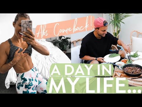 ABS COMEBACK & GREEN SMOOTHIES | Day in the life + Blonde Hair Cut!! - UCAHufvd02viJSRdt3ojdPOg