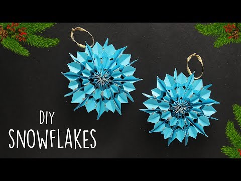 DIY SNOWFLAKES | Christmas Tree Ornaments