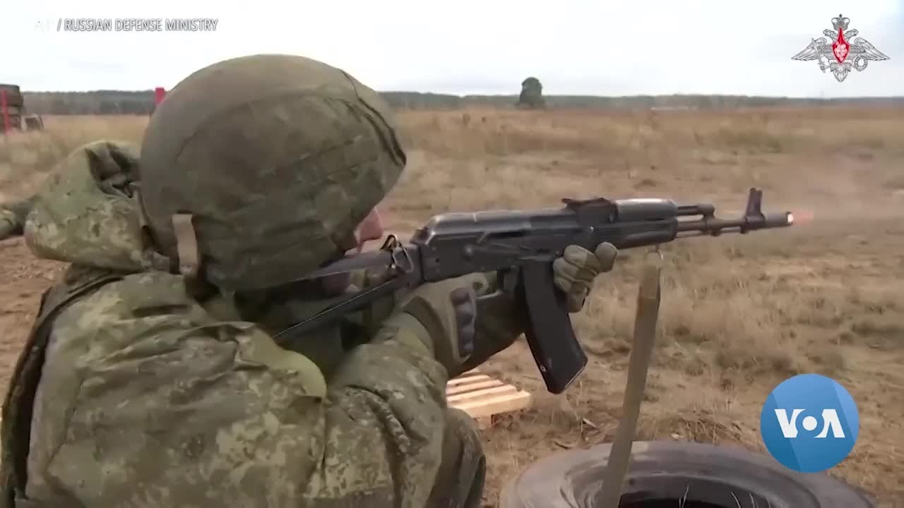 Newly Mobilized Russian Troops Training in Belarus Before Ukraine Deployment