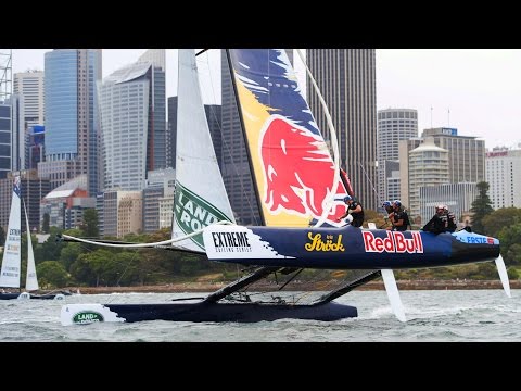 Extreme Sailing Series | Foil Racing in the Sydney Harbor - UCblfuW_4rakIf2h6aqANefA