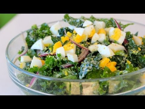 Kale Caesar Salad - Clean & Delicious® - UCj0V0aG4LcdHmdPJ7aTtSCQ