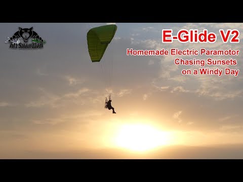 E-Glide V2 Homemade Electric Paramotor Windy Day Flight - UCsFctXdFnbeoKpLefdEloEQ