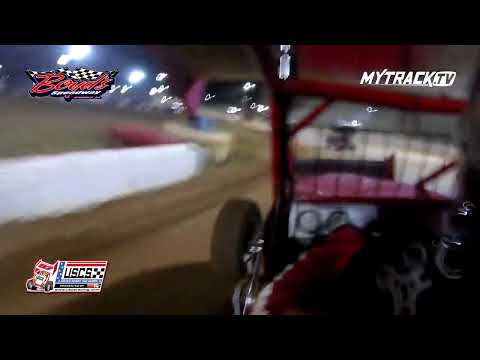 #21 Aubrey Black - USCS Winged Sprint - 10-21-22 Boyd's Speedway - In-Car Camera - dirt track racing video image