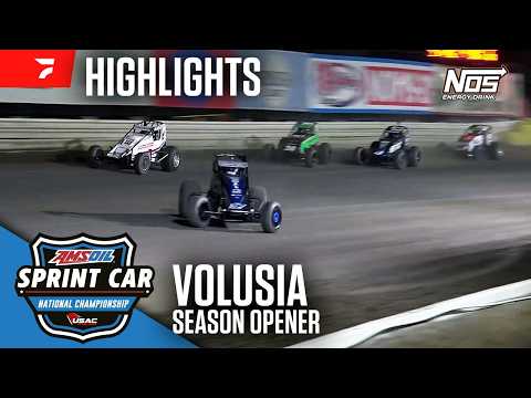 Season Opener | USAC Sprints at Volusia Speedway Park 2/9/26 | Highlights - dirt track racing video image