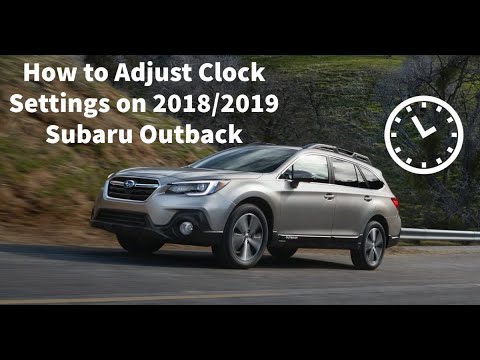 Как правильно установить время на Subaru Outback: пошаговая инструкция