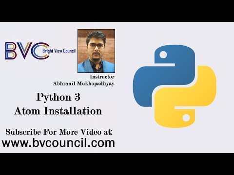 Python 3Tutorial in Bengali - ATOM Installation - Class-4