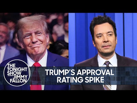 Trump's Approval Rating Surges to 54%, Jin Makes His Solo Tonight Show Debut | The Tonight Show