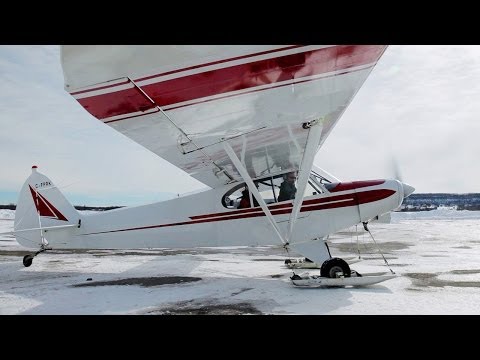 1st time Ski Flying! - Super Cub - Tail Wheel Conversion Training - POV - UCPOMdL9KIwcFMG9Bxppk4Mw