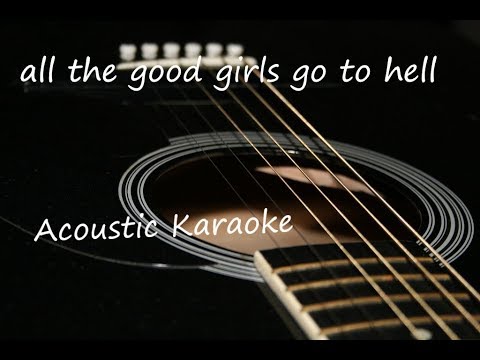 all the good girls go to hell - Billie Eilish (Acoustic Guitar Karaoke)