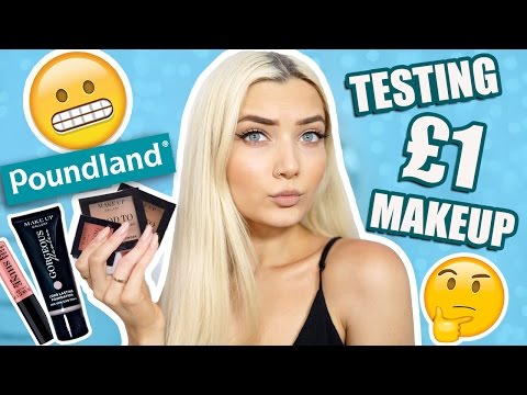 TESTING £1 POUNDLAND MAKEUP! DOES IT WORK?  - UCBKFH7bU2ebvO68FtuGjyyw