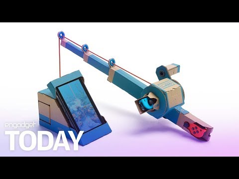 Nintendo Labo is a DIY cardboard kit for the Switch | Engadget Today - UC-6OW5aJYBFM33zXQlBKPNA