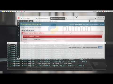 24 Python Web Django configure Forms اعدادات الاشكال في بايثون ويب