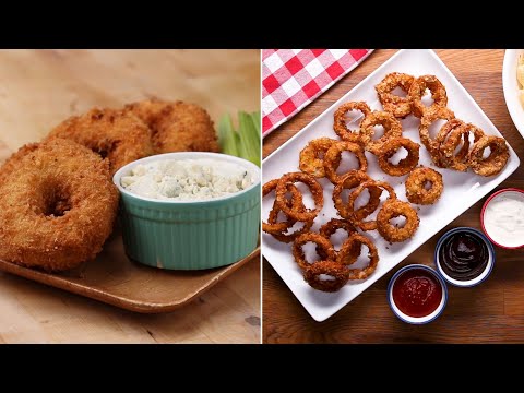 Crunchy And Delicious Homemade Onion Rings ? Tasty