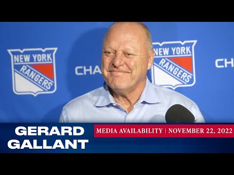 New York Rangers: Gerard Gallant Pregame Media Availability | Nov. 22, 2022