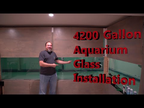4200 Gallon Aquarium Glass Installation The video today will talk about installation of the glass on the 4200 gallon aquarium. I recommend w