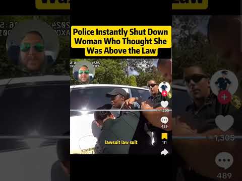 A woman gets shut down by police? Part 2 full video on tiktok #shorts #cops