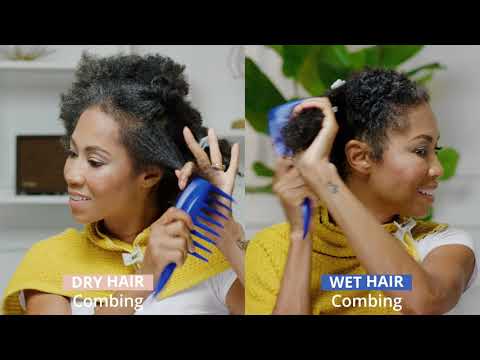 Wet or Dry - Detangle with the Kazmaleje KurlsPlus Comb