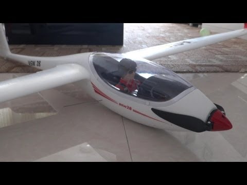 Lanyu ASW28 Glider 2.6m Wingspan Unboxing Review - UCsFctXdFnbeoKpLefdEloEQ