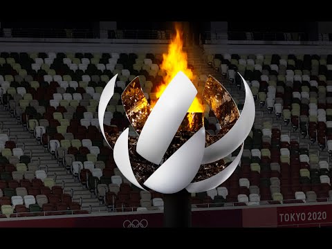 Watch Nendo's Tokyo 2020 cauldron open to reveal Olympic flame