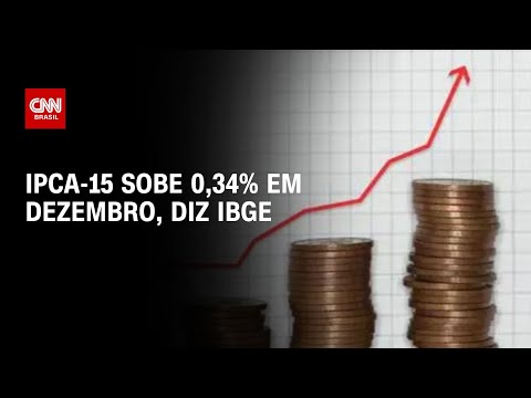 IPCA-15 sobe 0,34% em dezembro, diz IBGE | LIVE CNN