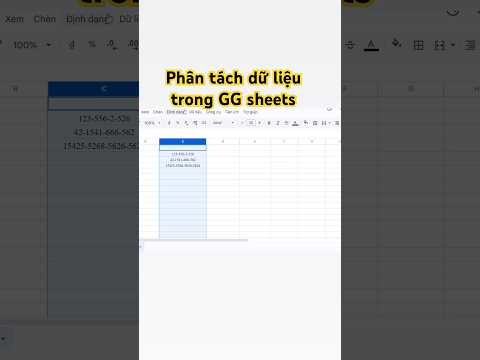 Mẹo phân tách dữ liệu trong Google sheets #excel #exceltips #hocexcelonline #googlesheets
