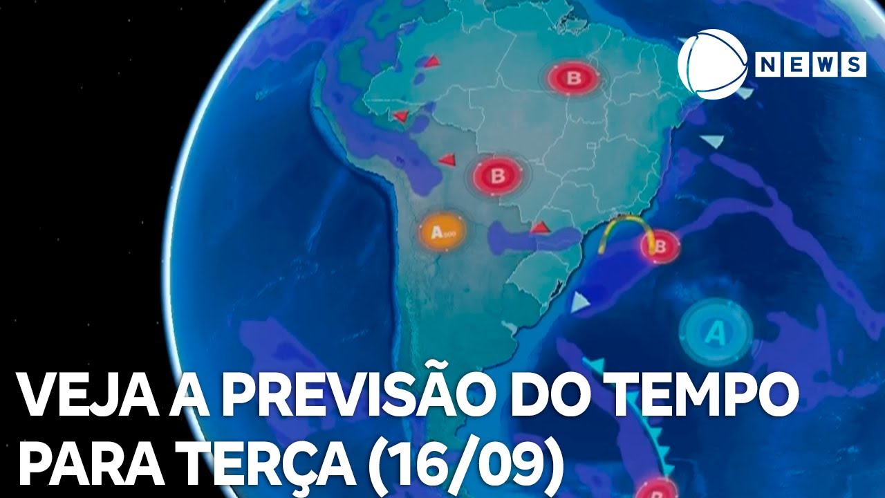 Confira a previsão do tempo para terça (16/09)