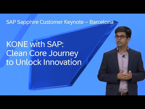 KONE with SAP: Clean Core Journey to Unlock Innovation | SAP Sapphire 2024