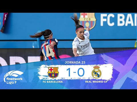 RESUMEN Y GOLES FC BARCELONA FEMENINO vs REAL MADRID CF JORNADA 23, FINETWORK LIGA F