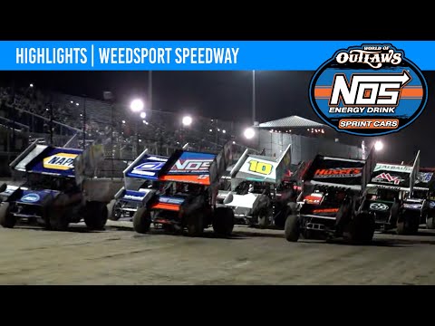 World of Outlaws NOS Energy Drink Sprint Cars, Weedsport Speedway July 30, 2022 | HIGHLIGHTS - dirt track racing video image