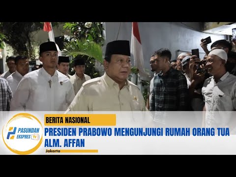 Presiden Prabowo Mengunjungi Rumah Orang Tua Alm. Affan