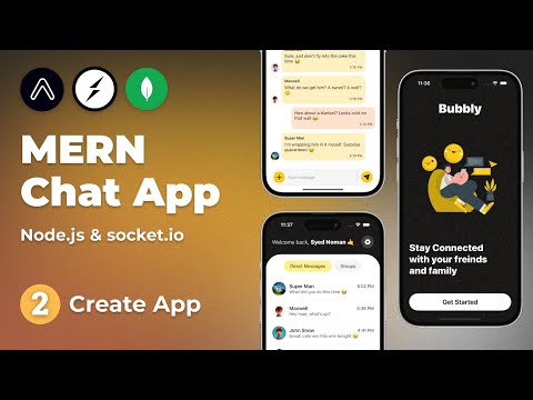 Build a Full Stack Chat App using Socket.io & Expo Router #2 - Create App