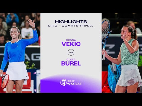 Clara Burel vs. Donna Vekic | 2024 Linz Quarterfinal | WTA Match Highlight