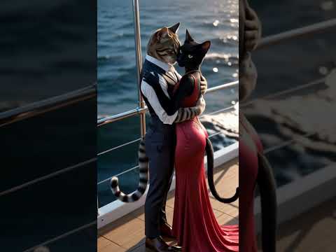 The rich cat loves his poor wife 🐾💰 | A lesson in kindness and life #Wildlife #Cat #cartoons