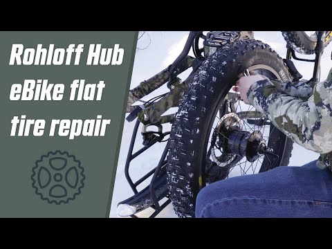 Fixing an eBike flat with a Rohloff hub