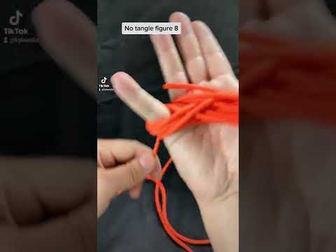 No Tangle Figure 8 Wrapping Method #shorts