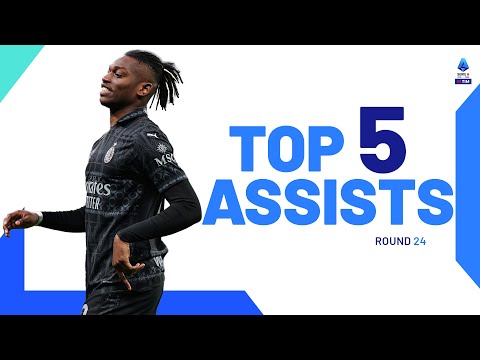 Leao provides a clinical through-ball for Theo’s winner | Top Assists | Round 24 | Serie A 2023/24