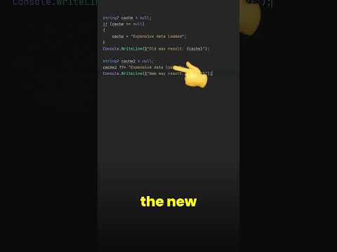 Cool Null Assignment in C#
