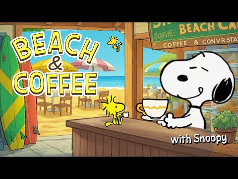 Beach & Coffee Vibes with Snoopy☕🌊🏖 | Relax by the Shore!
