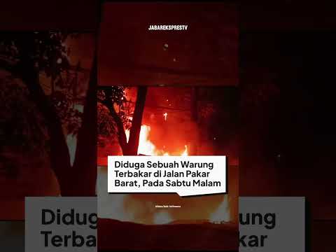 Sebuah Warung Terbakar di Jalan Pakar Barat, Kabupaten Bandung