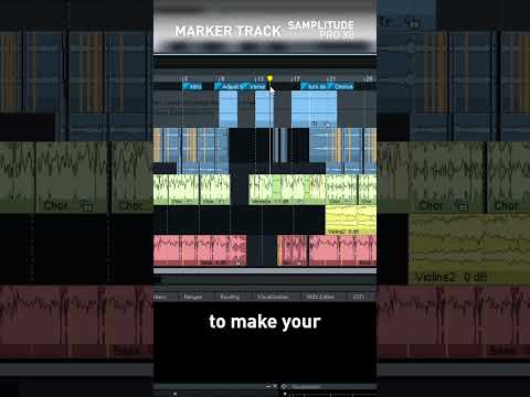 Samplitude Pro X: Marker Track explained #Samplitude #SamplitudeProX8 #MarkerTrack #Audiosoftware